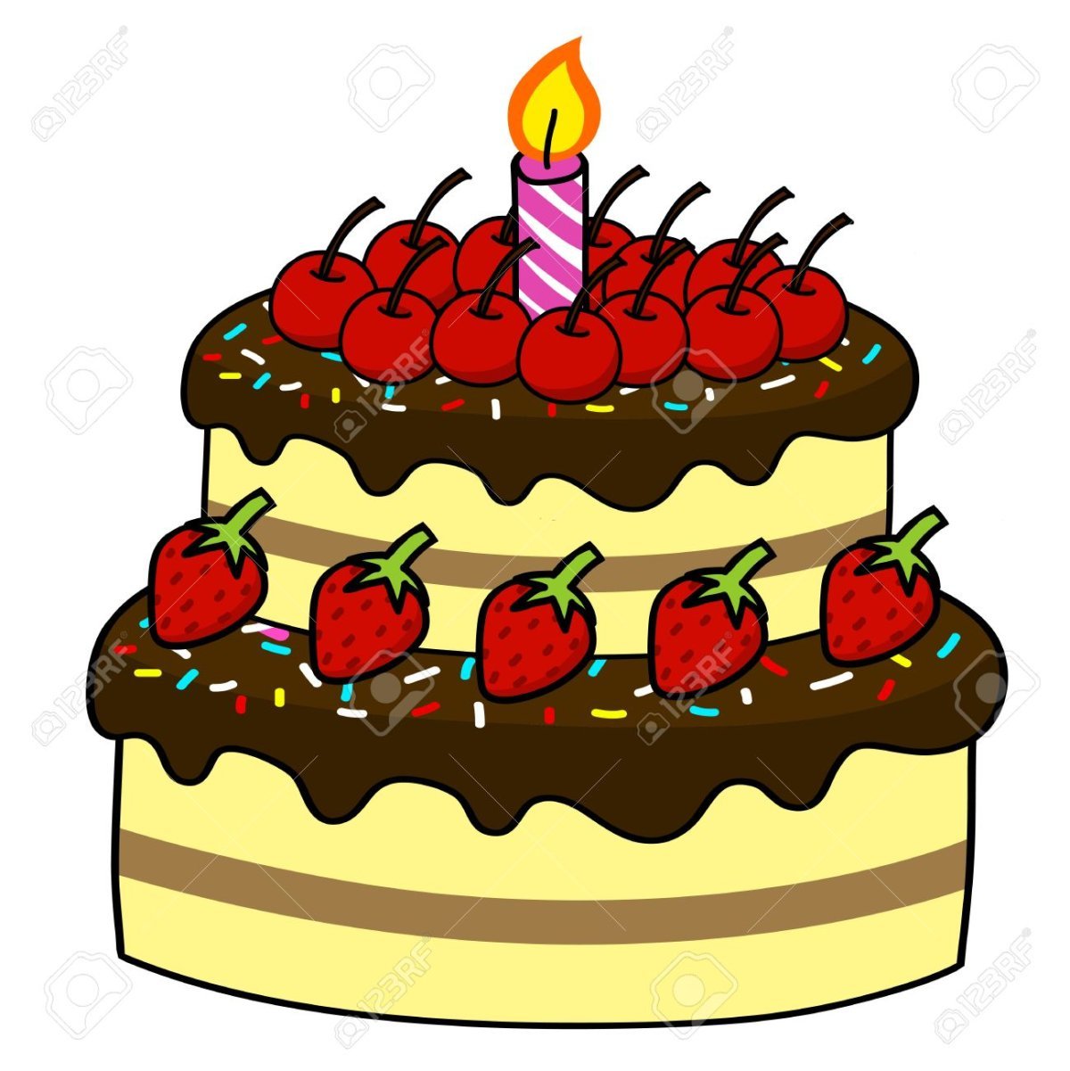 Торт мультяшный для математики