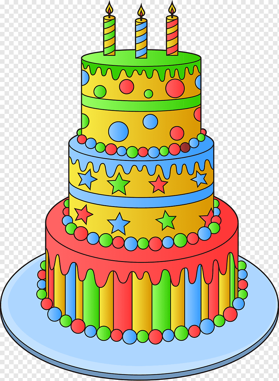 Праздничный торт рисунок