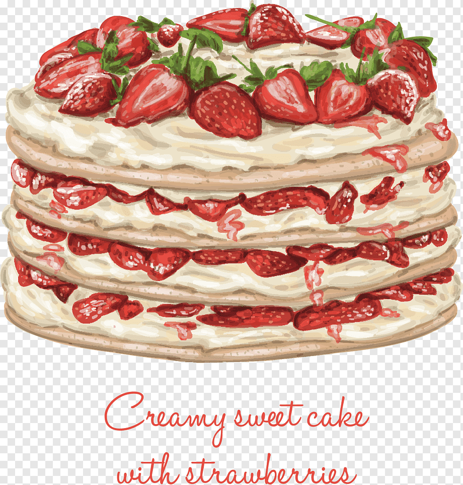 Торт в мультяшном стиле