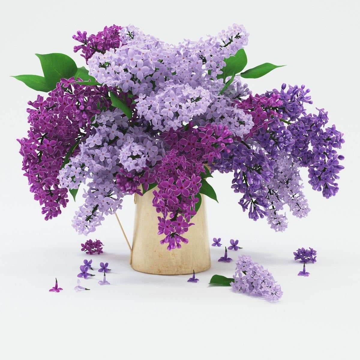 Декоративная композиция с сиренью