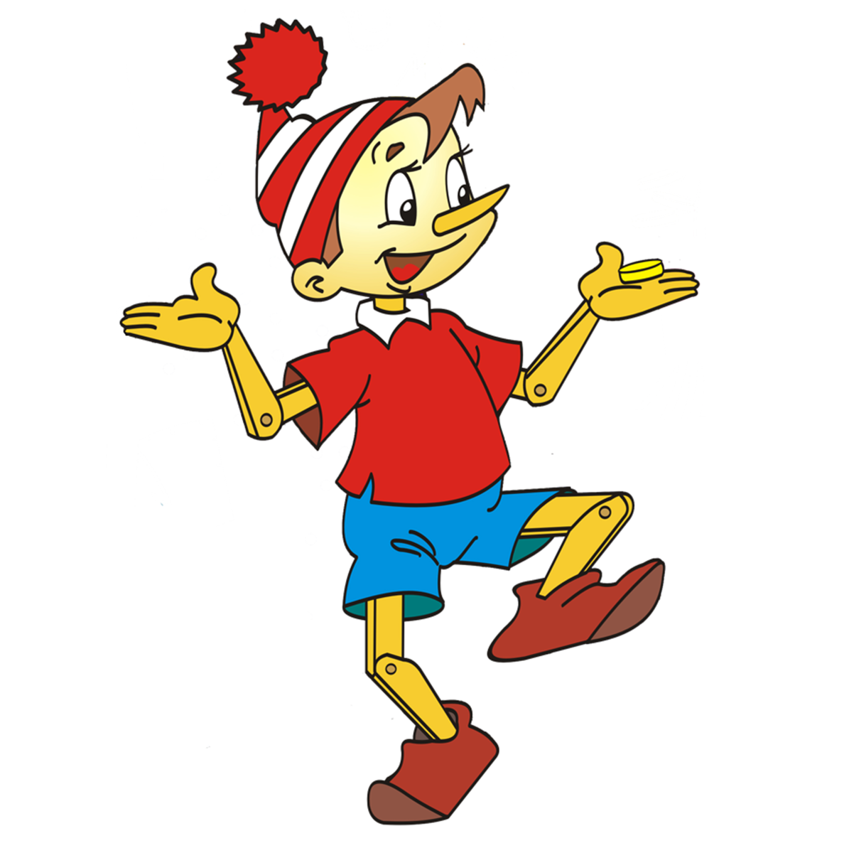 Аппликация Буратино