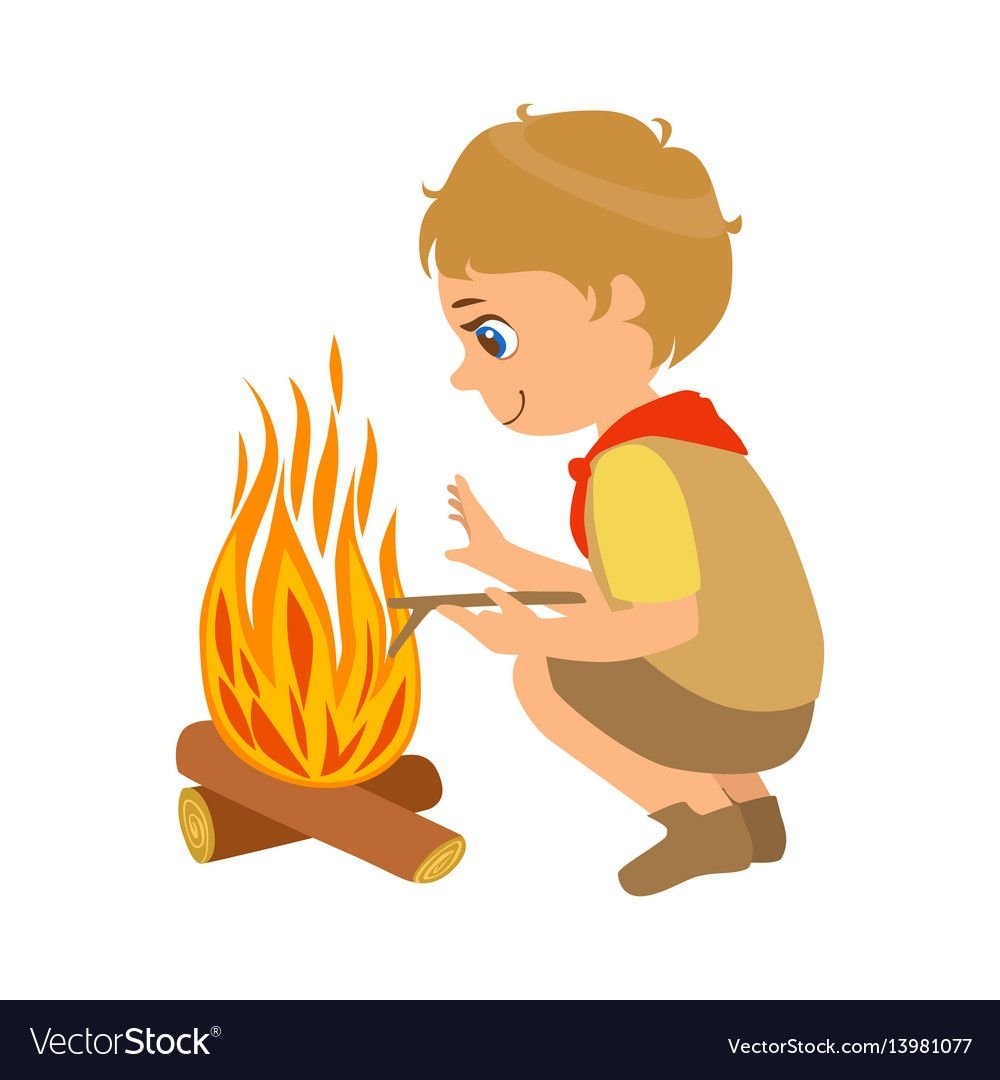 Мальчик огонь для детей
