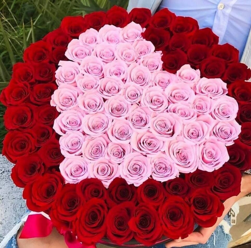 Красивый букет роз