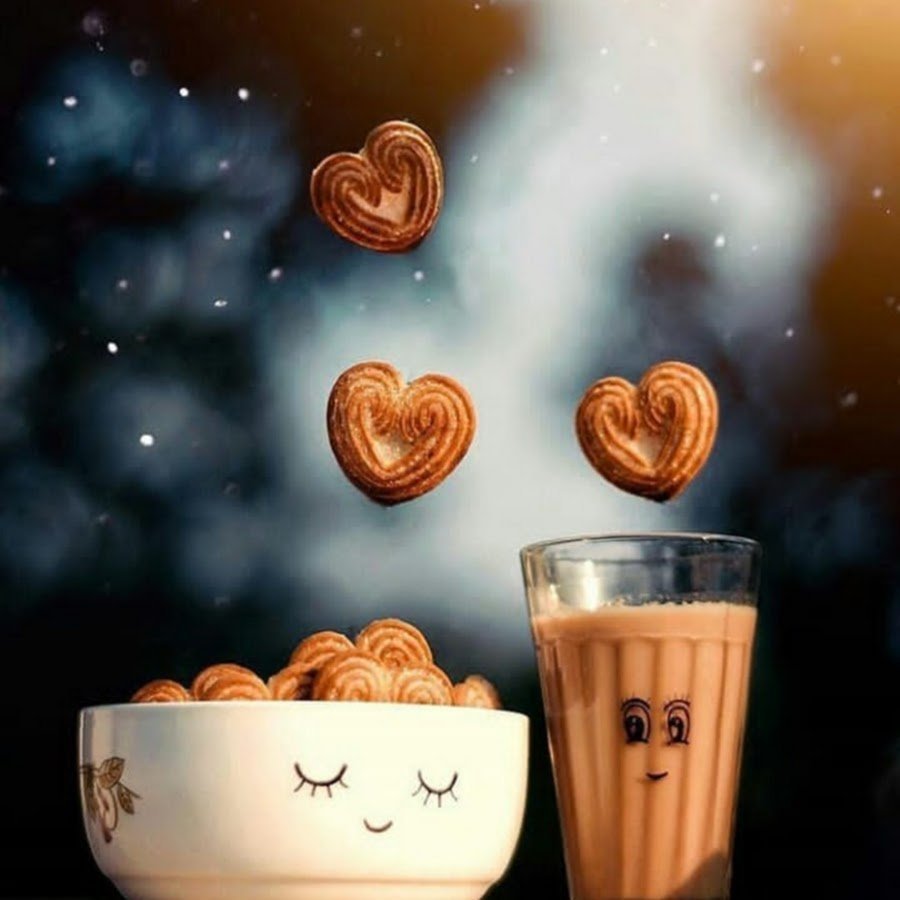 Кофе цветы сердечки