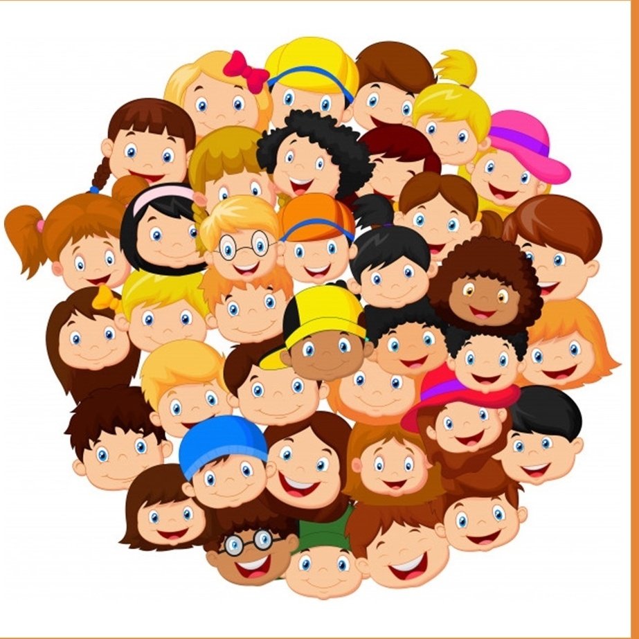 Мультяшная куча детей