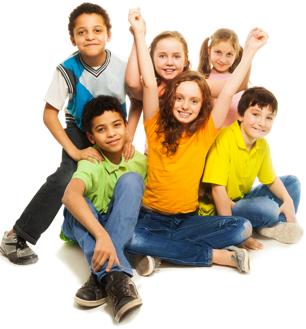 Подросток на белом фоне