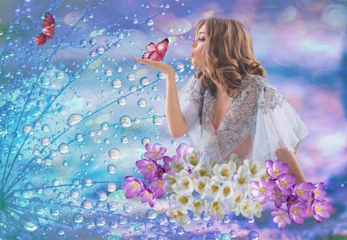 Женщина в гармонии с природой