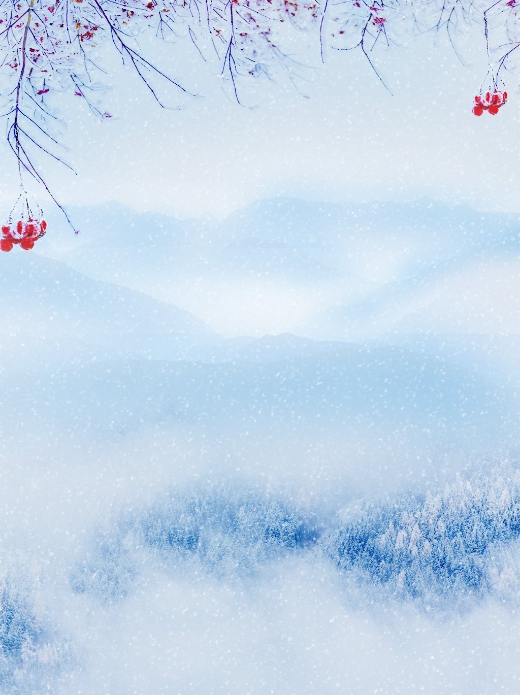 Зимний фон для фотошопа