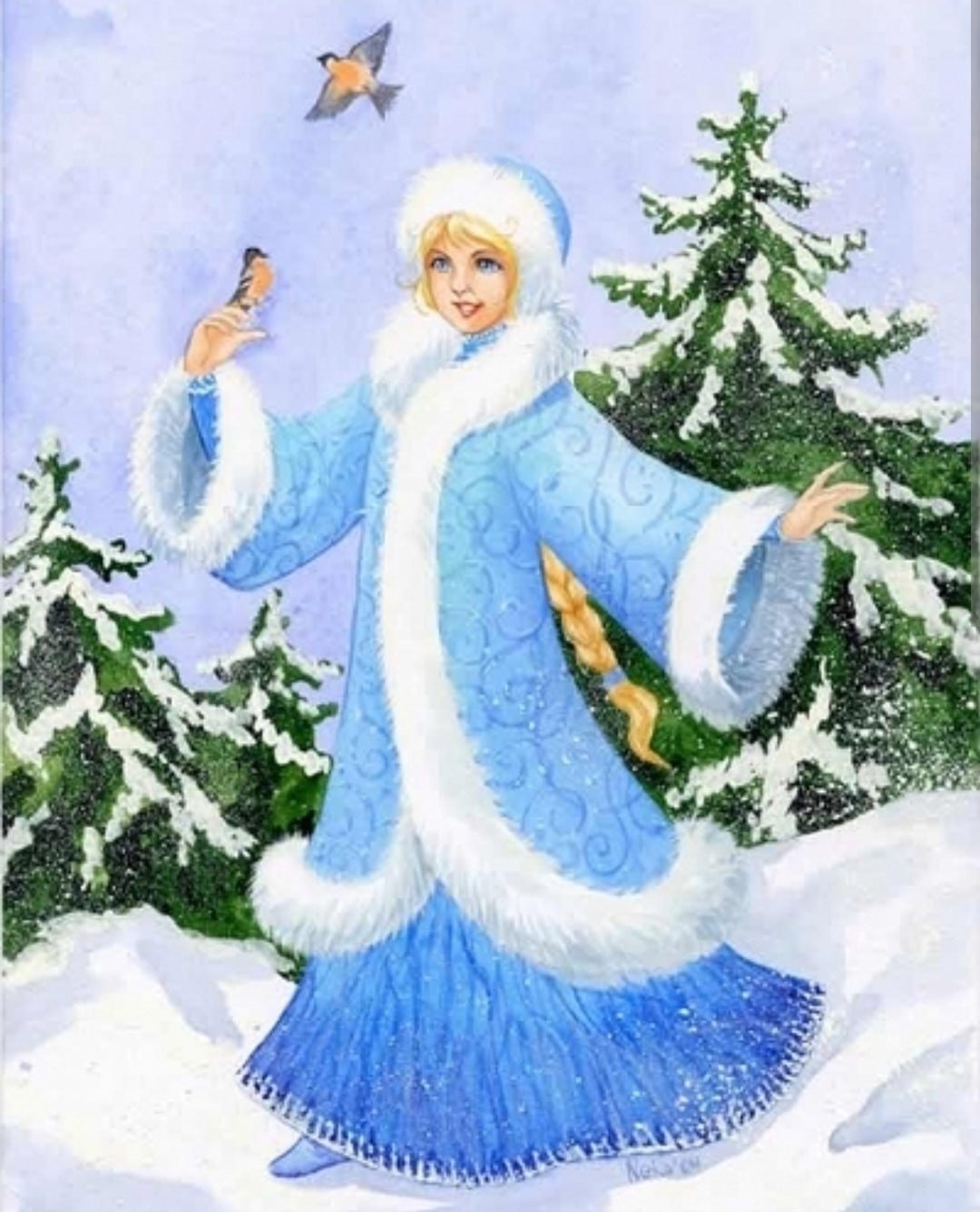 Личико Снегурочки.