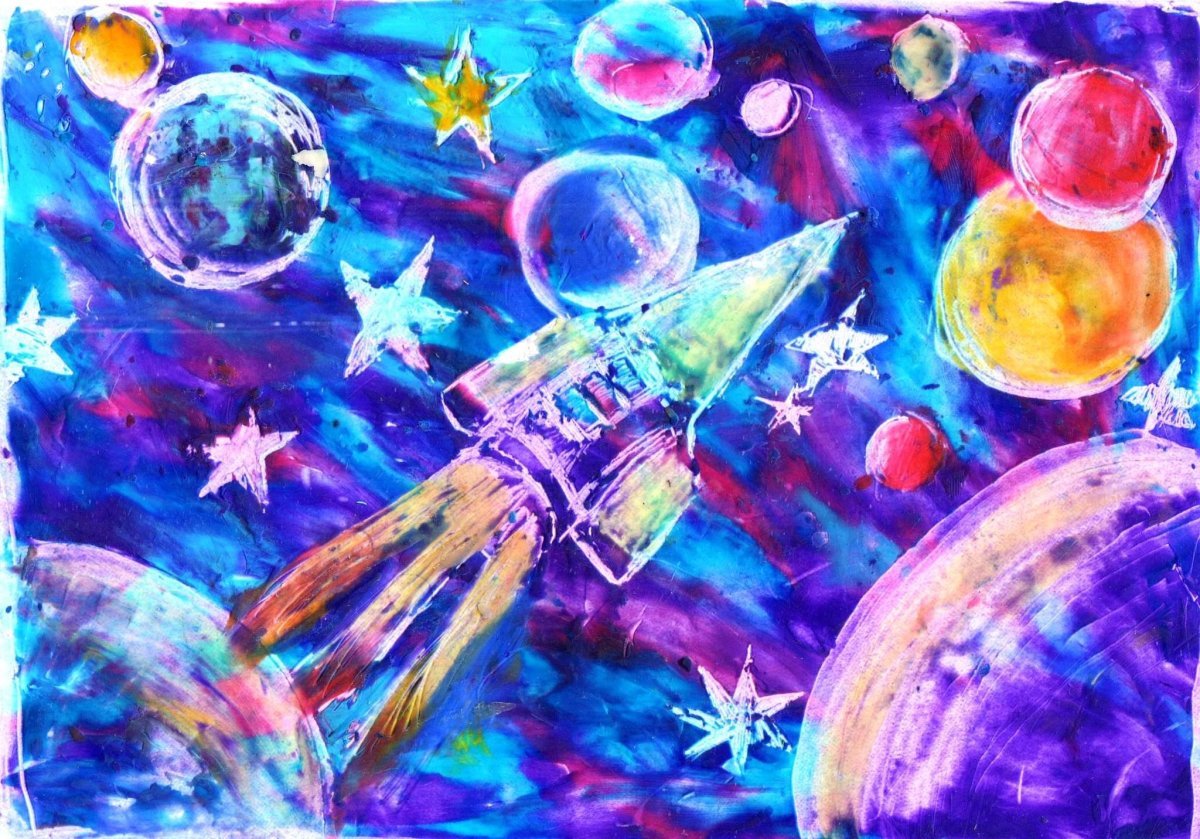 Рисование космос