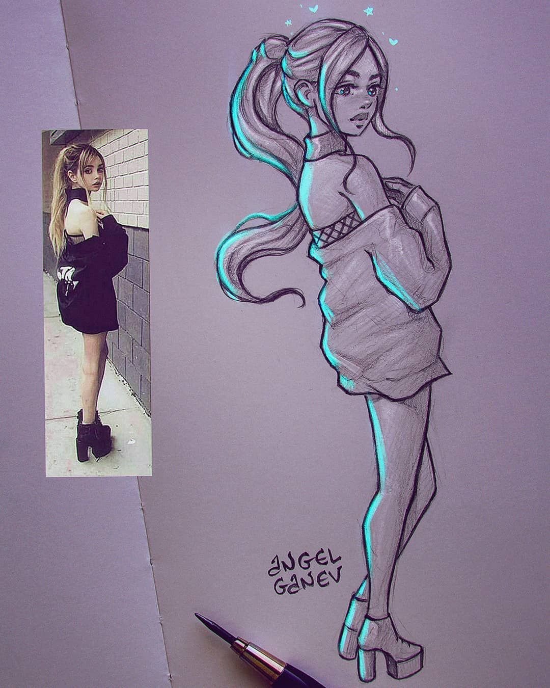 Стили рисования фломастерами