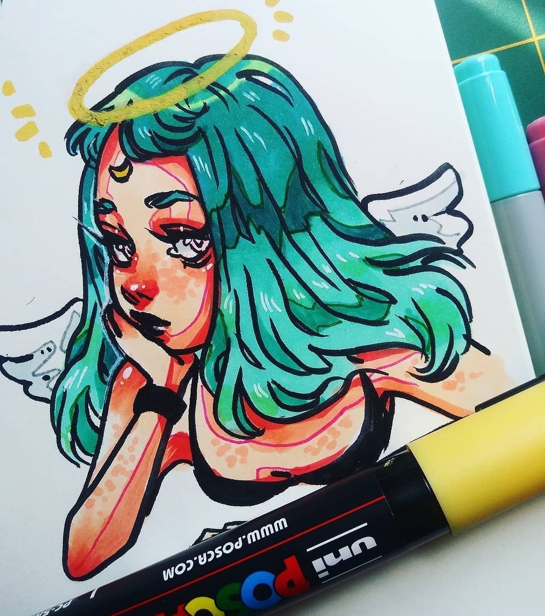 Рисунки для скетчбука маркерами парни