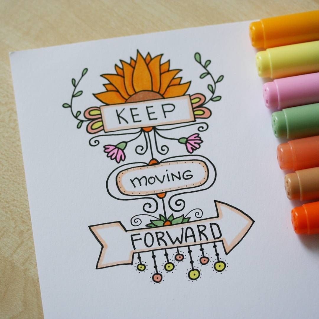 Рисунки для альбома маркерами