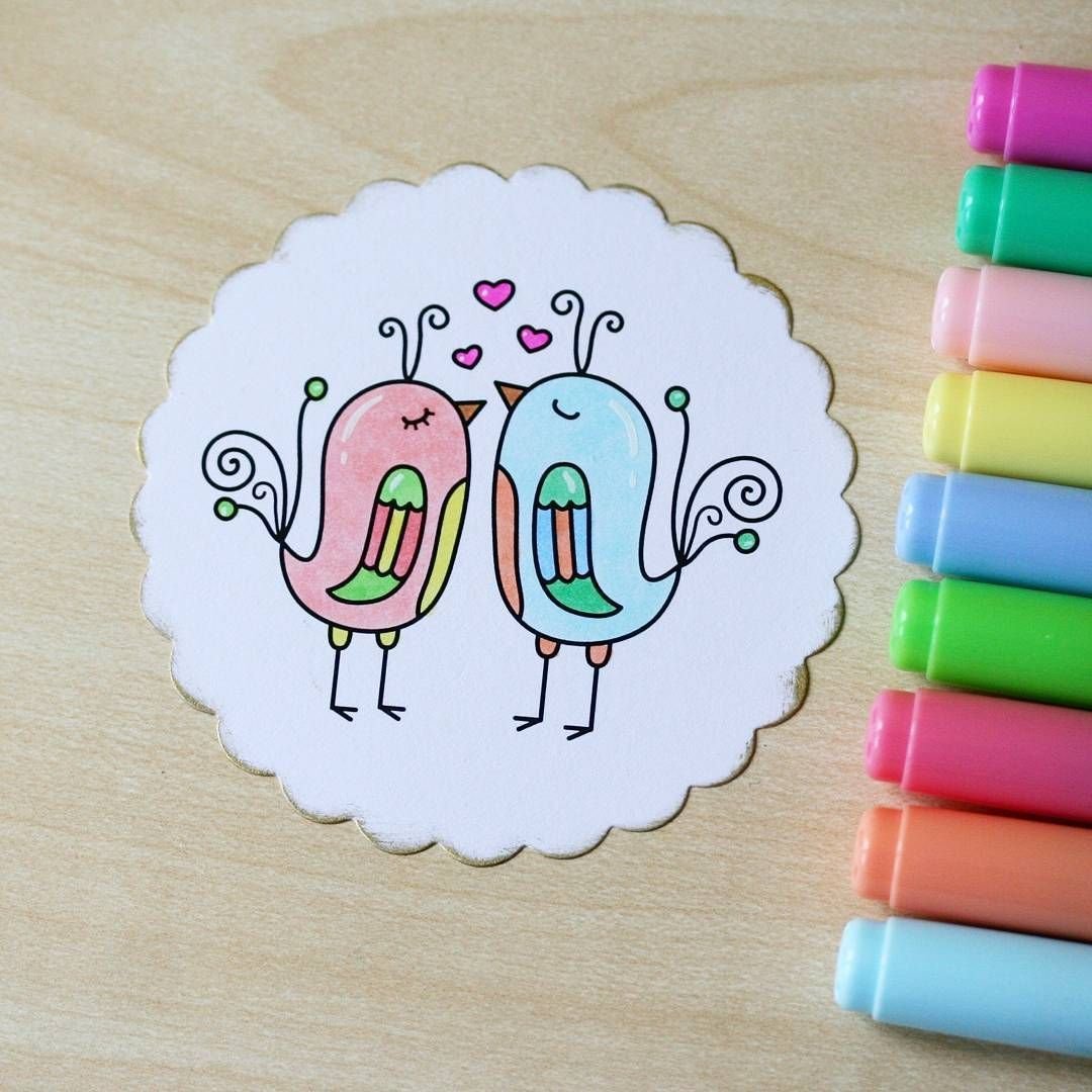 Стикеры нарисованные фломастерами