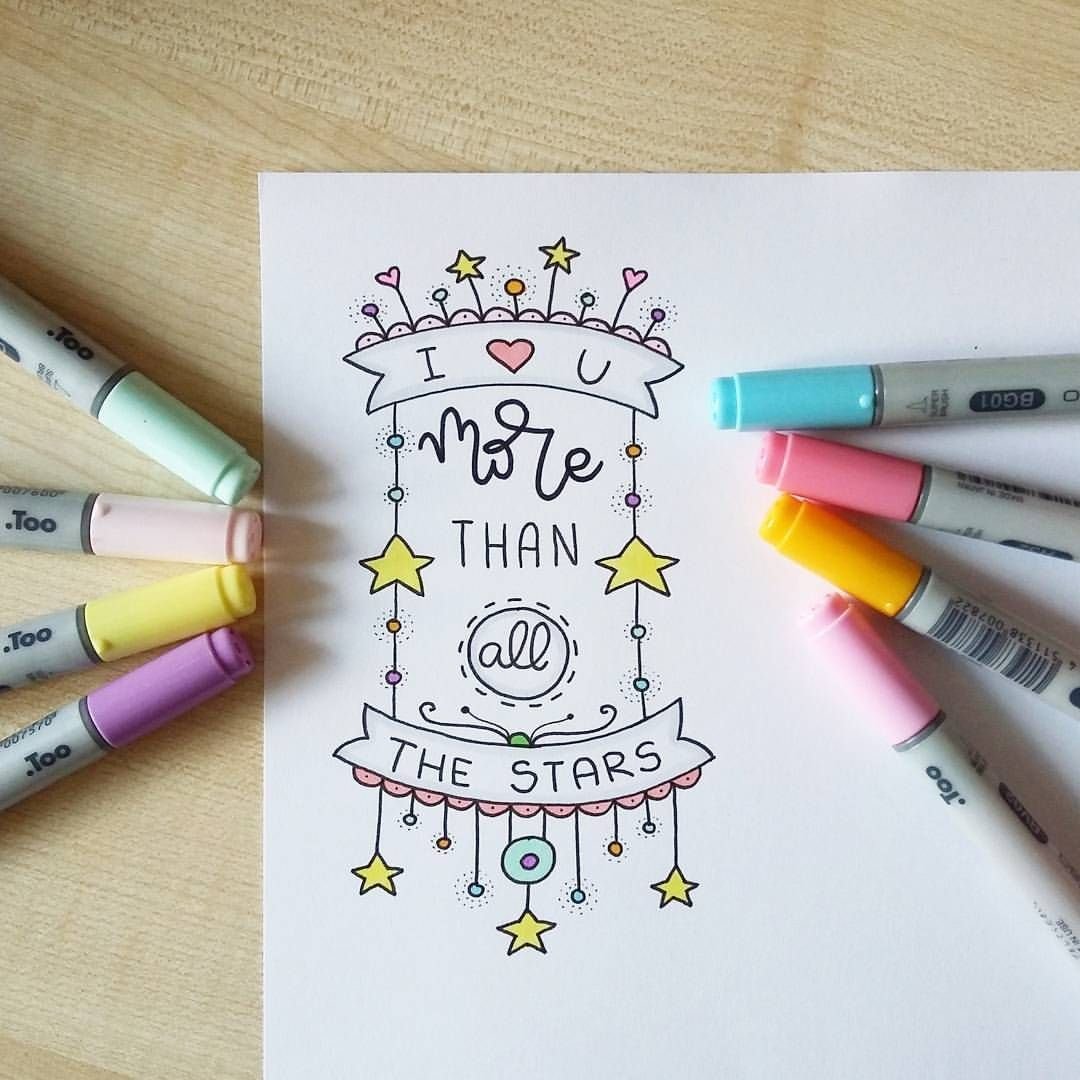 Рисунки для скетчбука фломастерами лёгкие