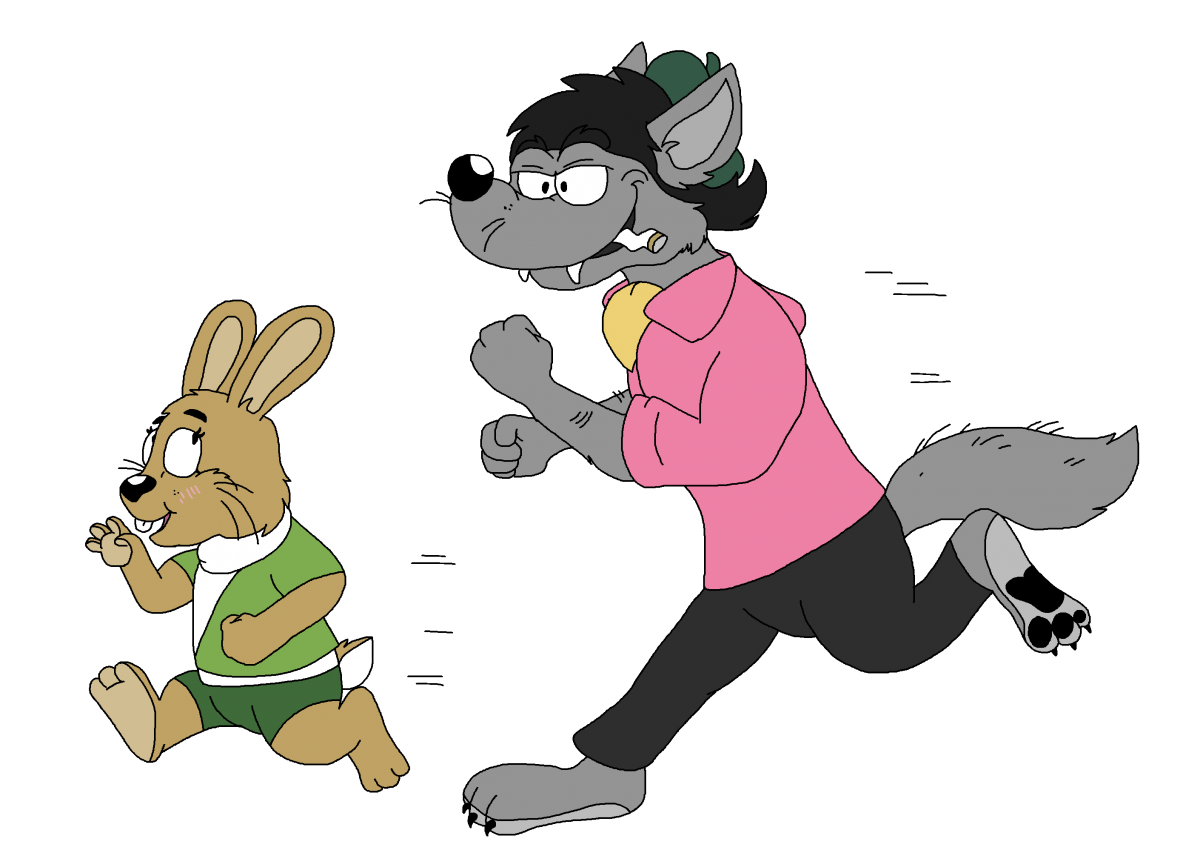 Волк из ну погоди в бассейне