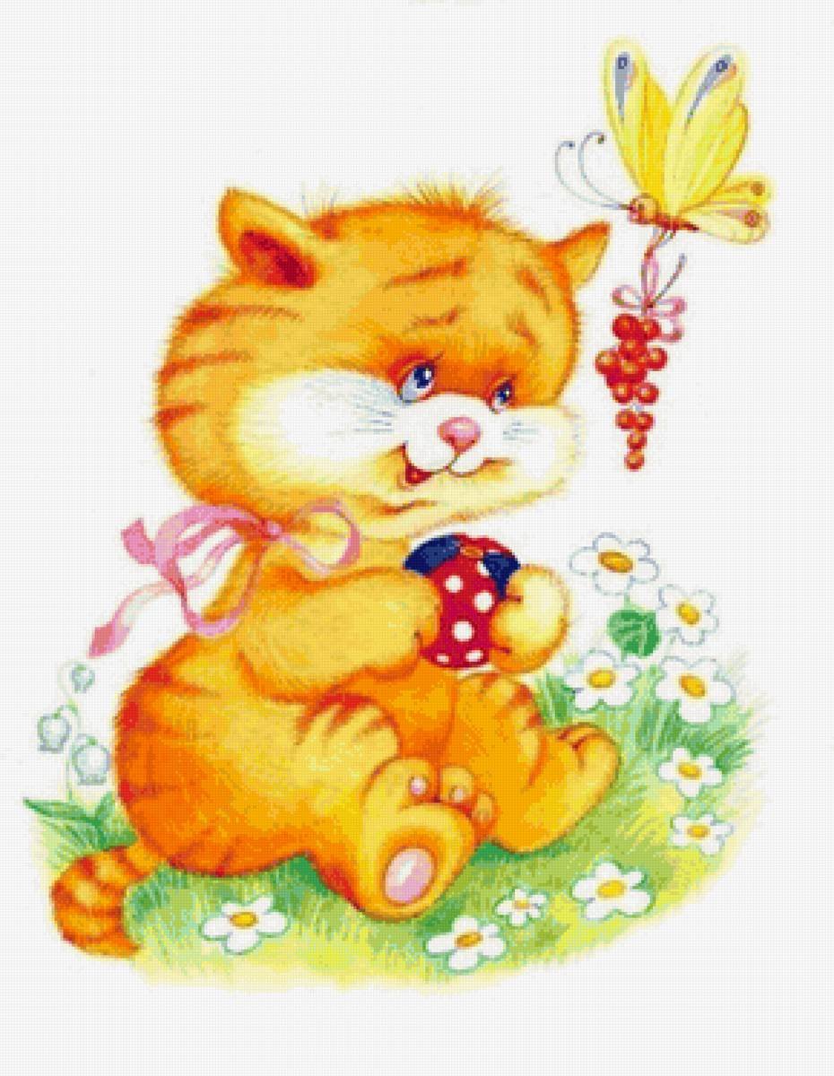 Картина котенок для детей