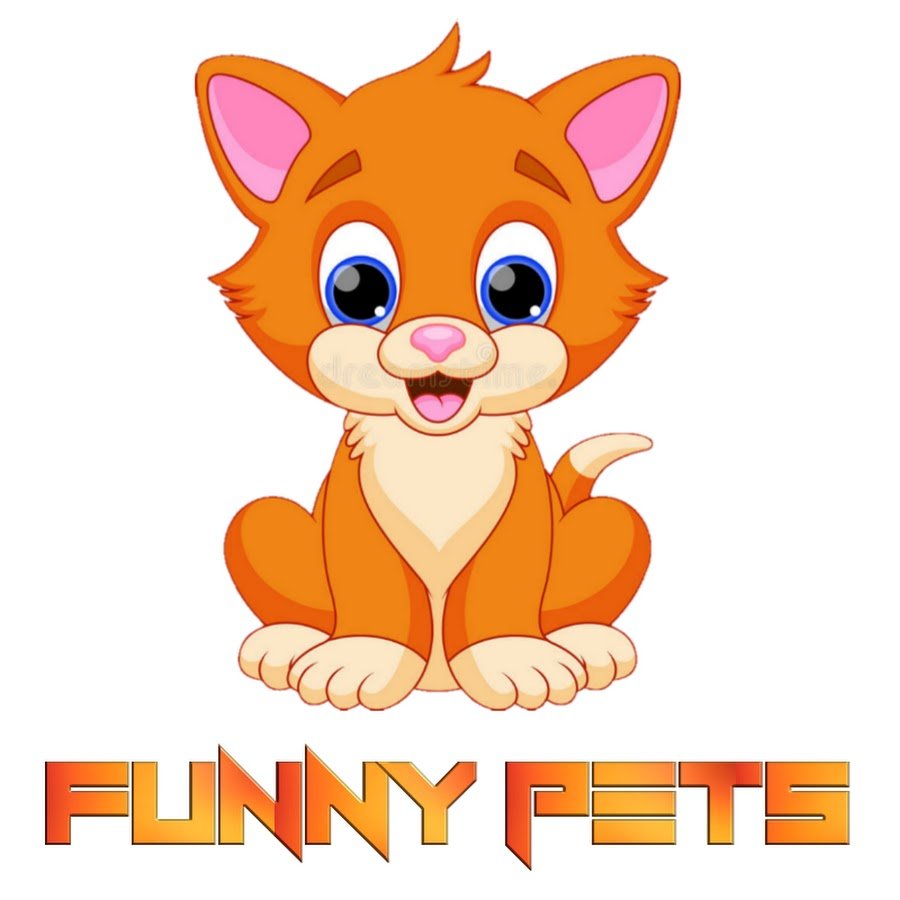 Рыжий котенок мультяшный