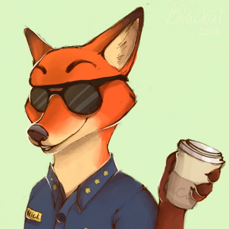 Ник Уайльд в очках