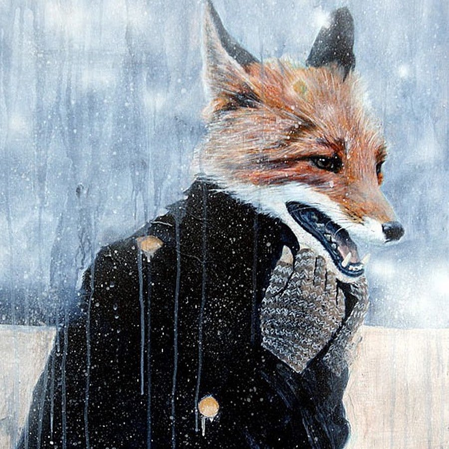 Человек с головой лисы