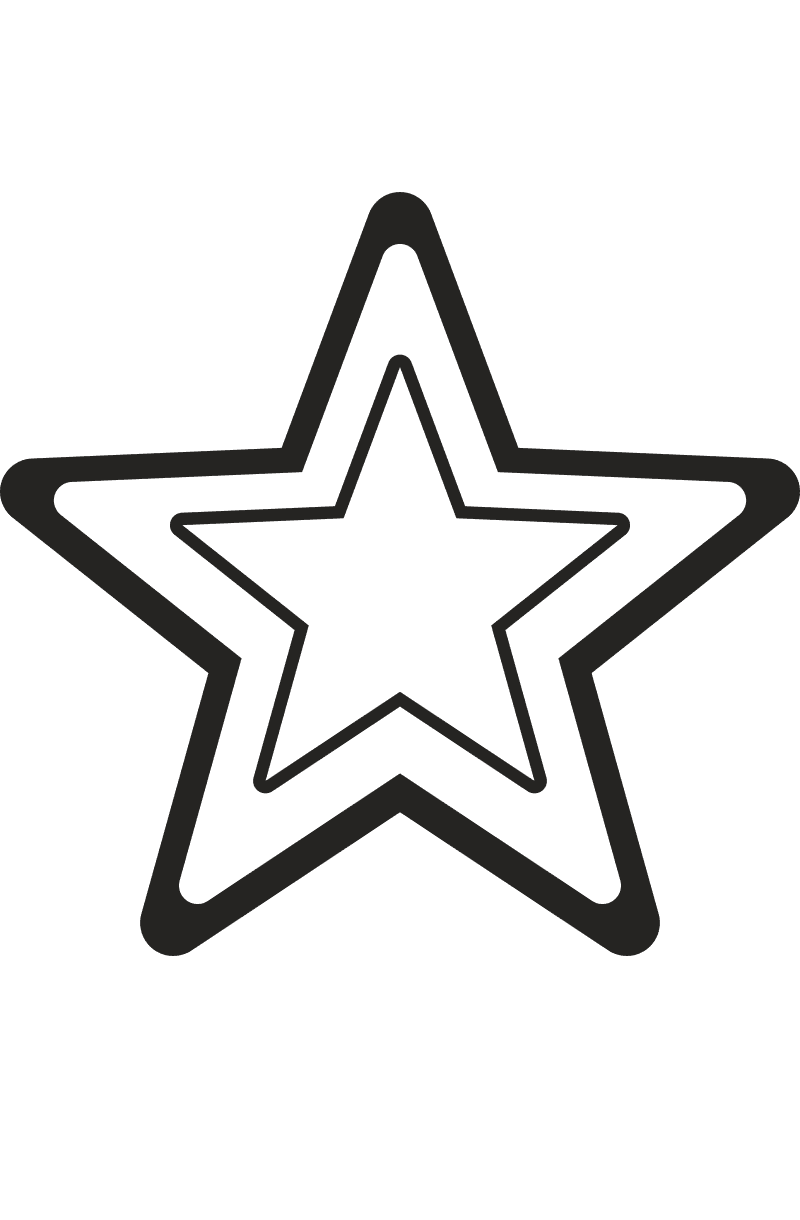 Трафарет звезды