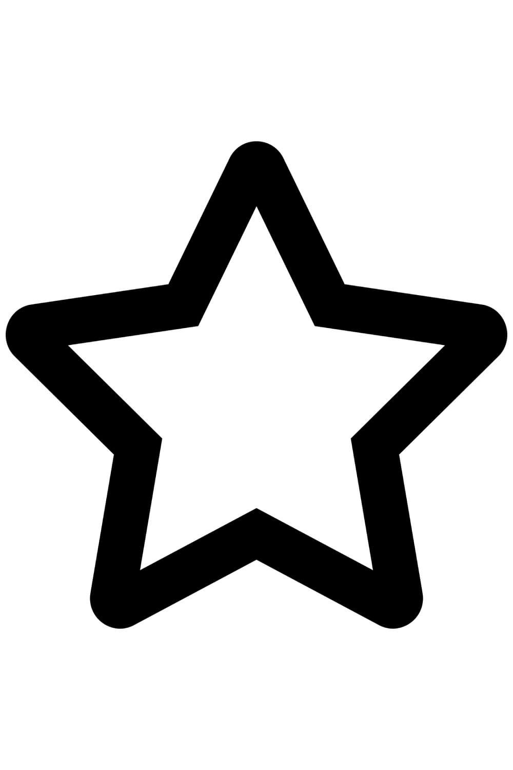 Звезда раскраска