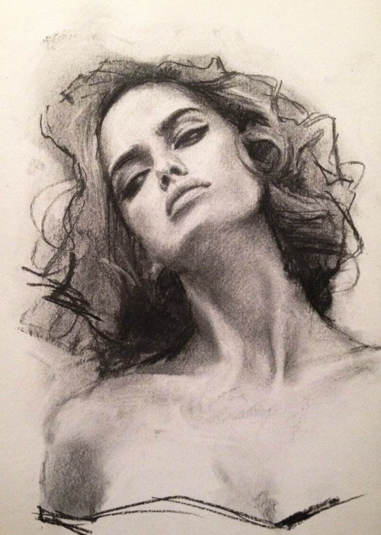 Рисунки углем