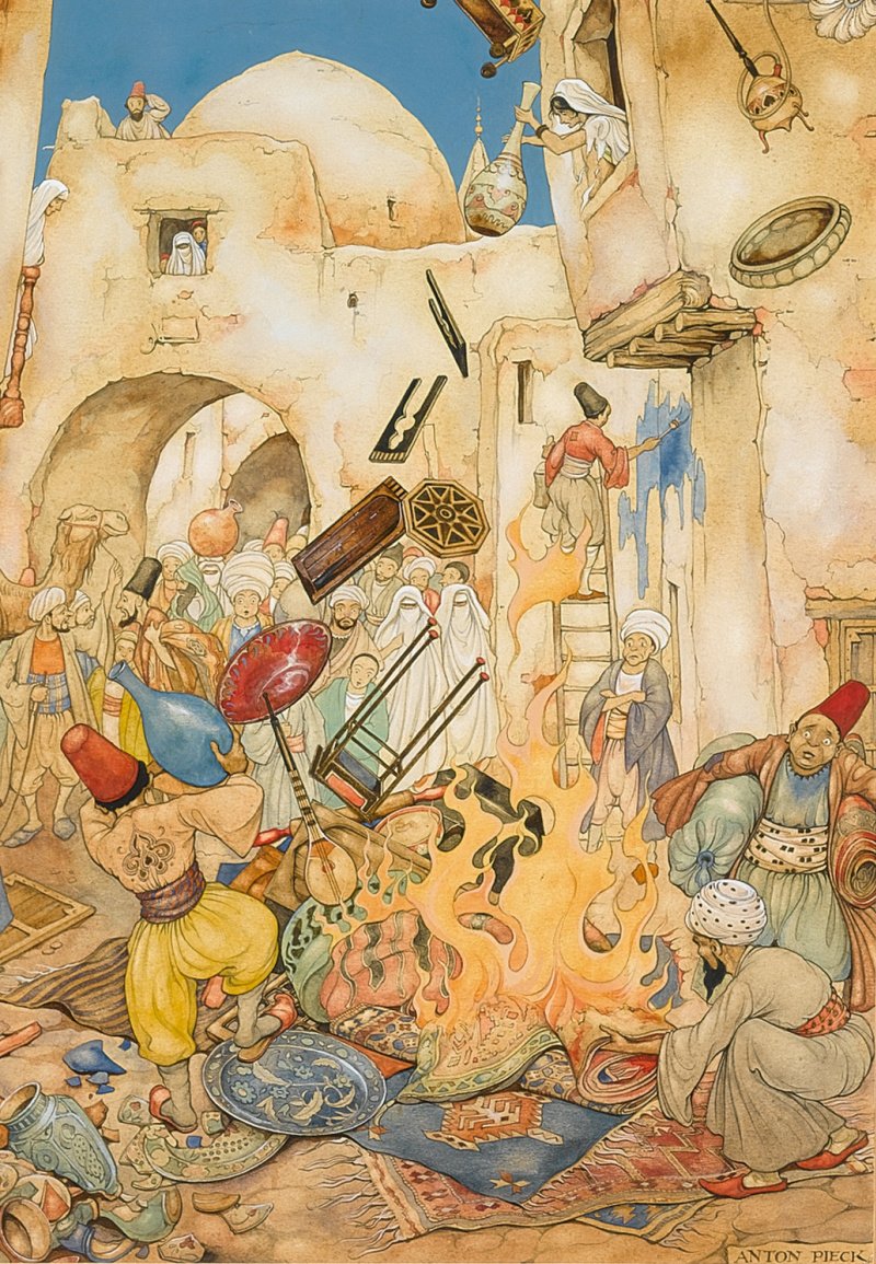 Арабские иллюстрации 1001 ночь