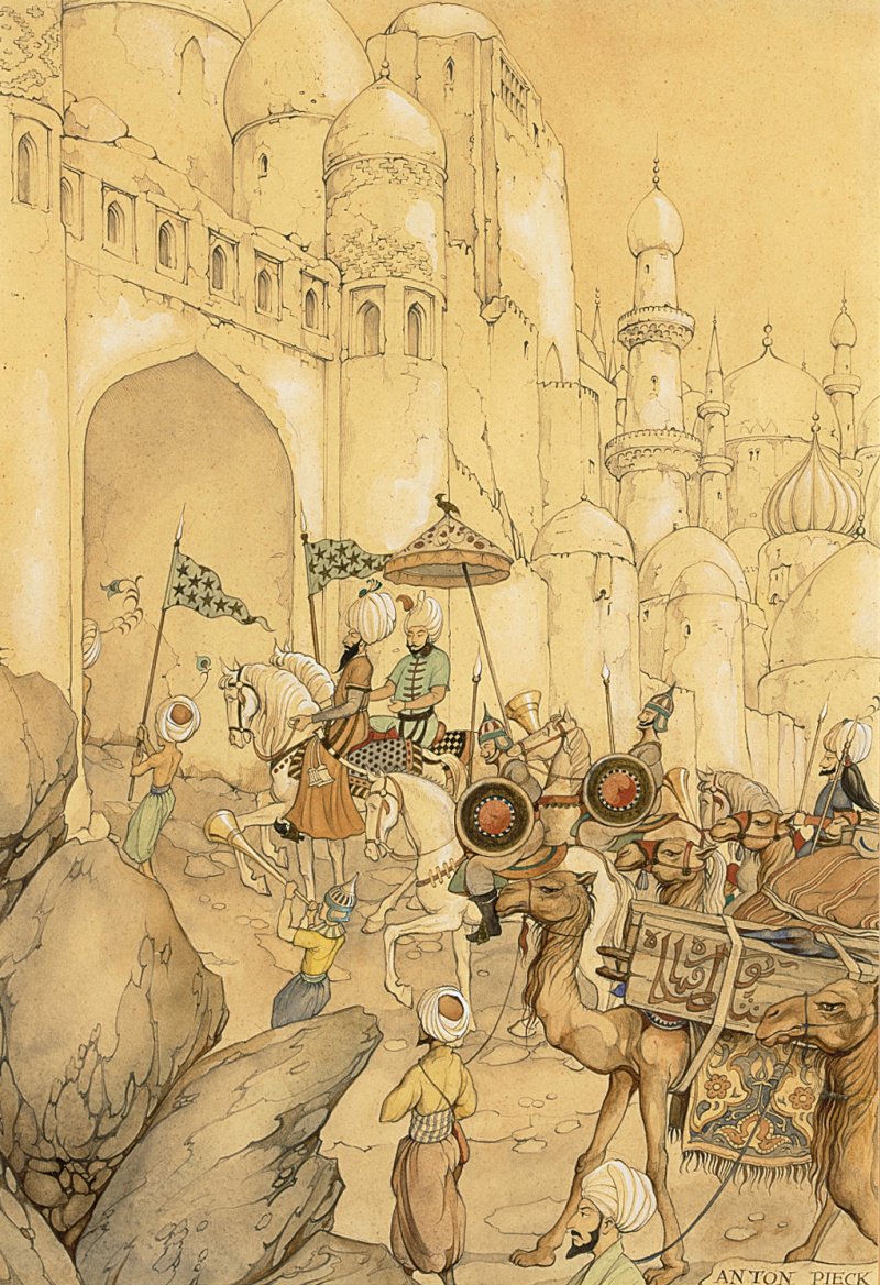Арабские иллюстрации 1001 ночь