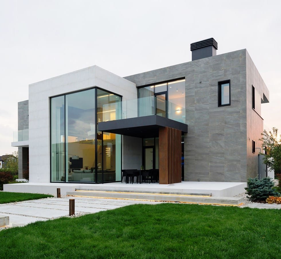 Загородный дом в стиле хайтек