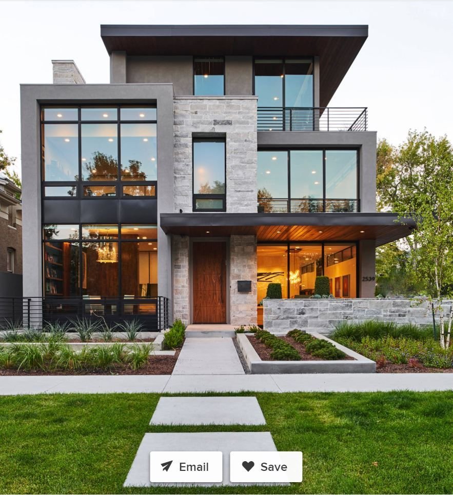 Современные фасады домов