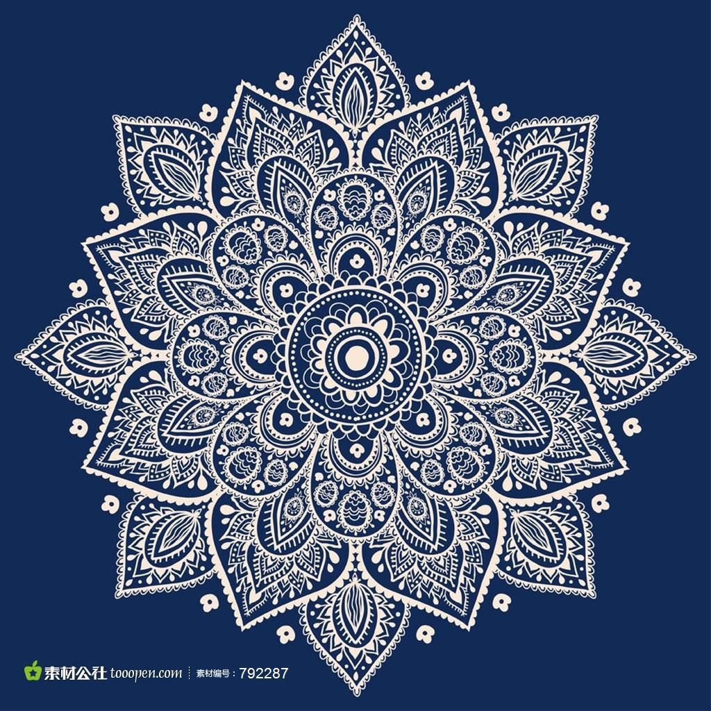 Красивый индийский узор