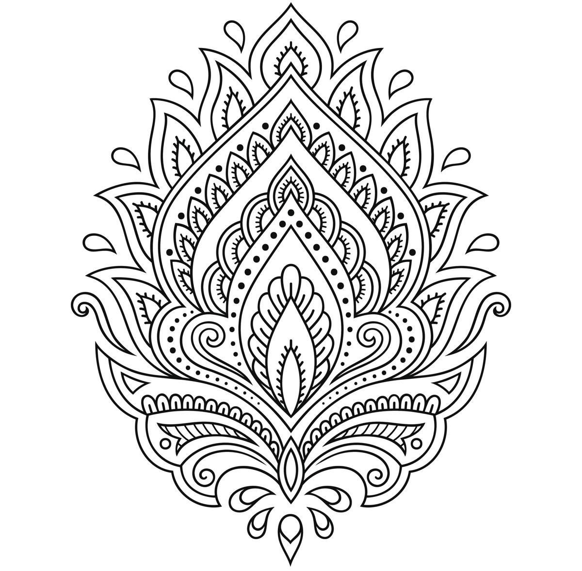 Рисунок горизонтальный мехенди