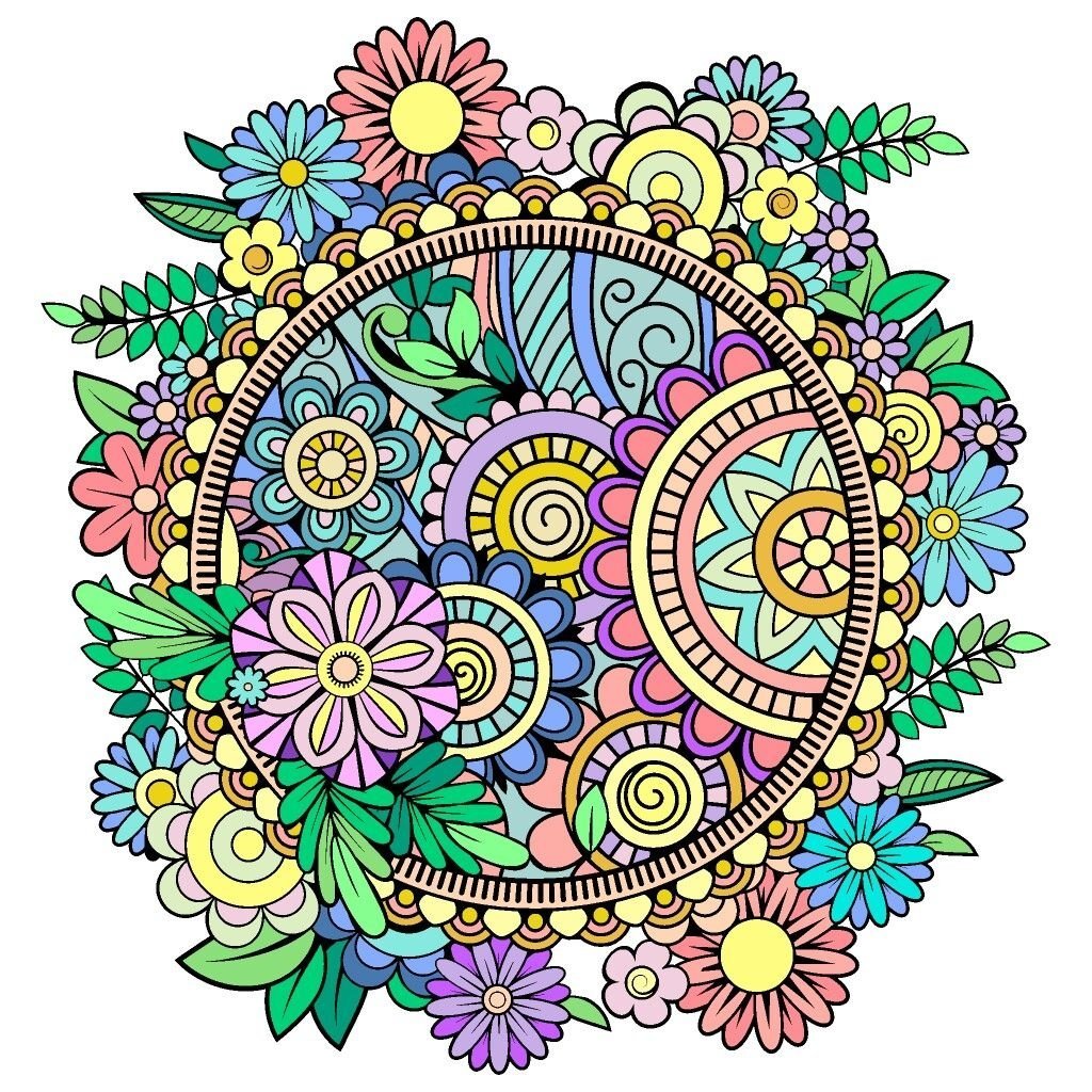 Индийская Мандала рисунок