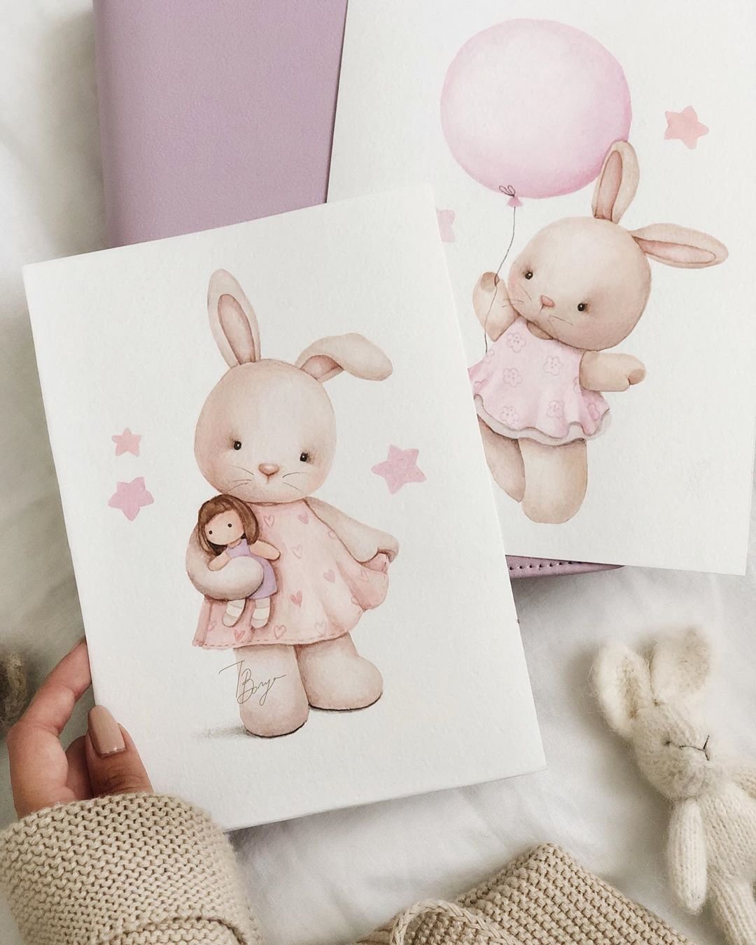 Акварельный Зайка