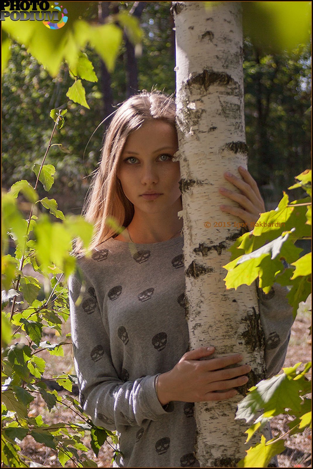 Девушка в Березовом лесу