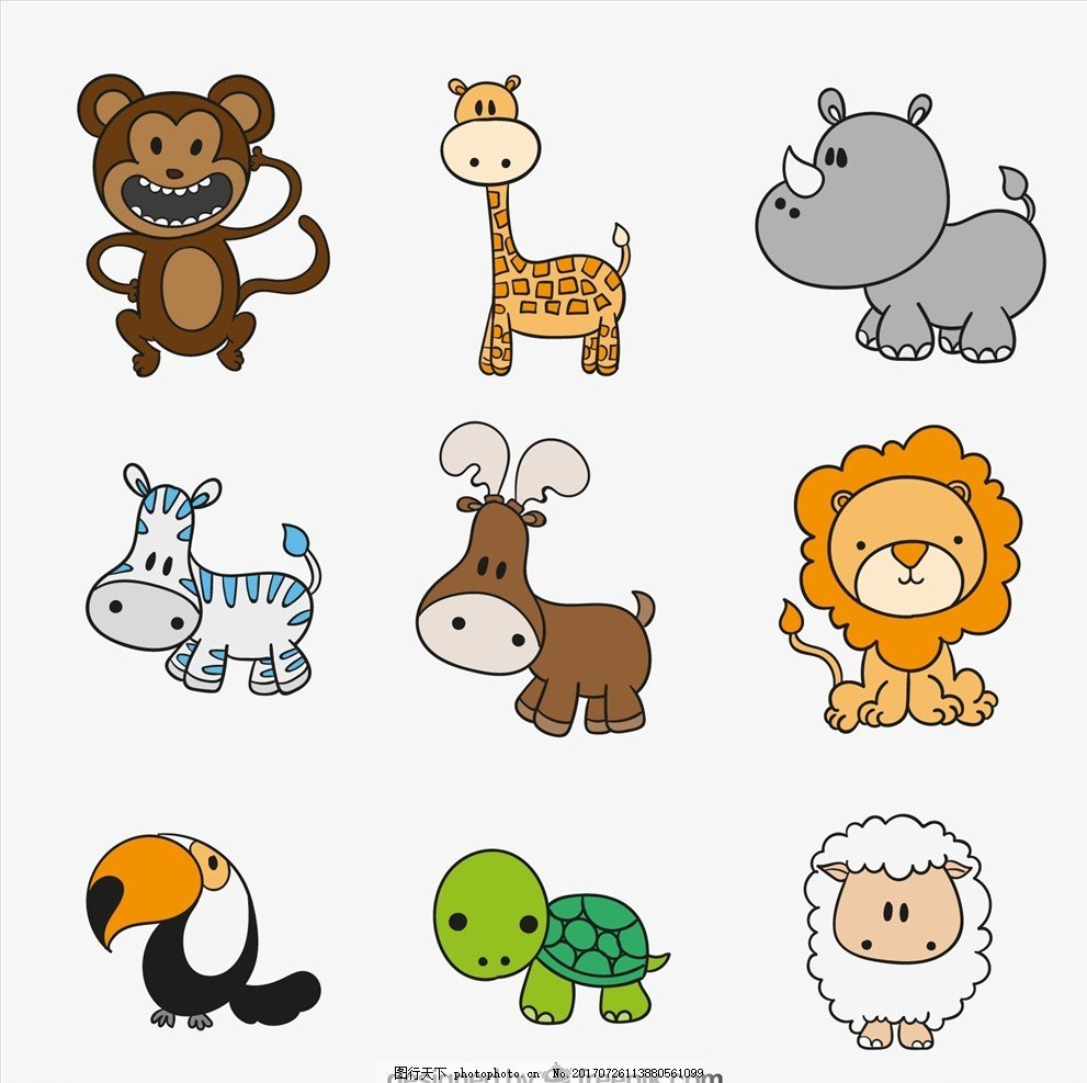 Милые векторные животные