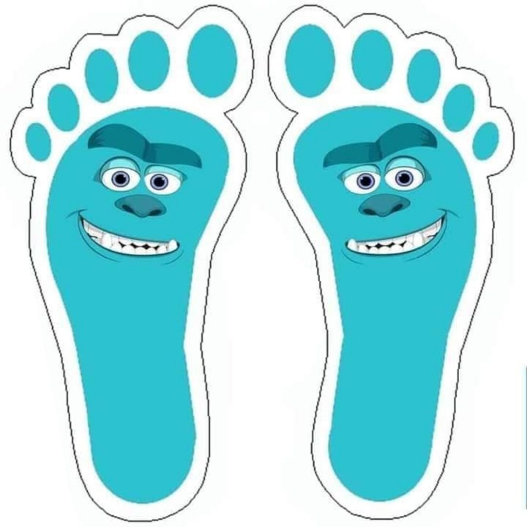 Веселые следы ног