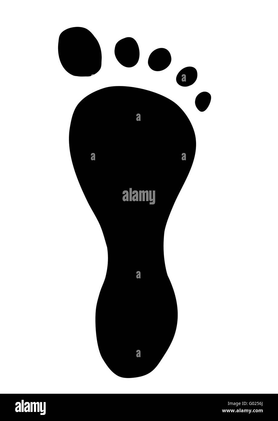 Отпечаток обуви контур