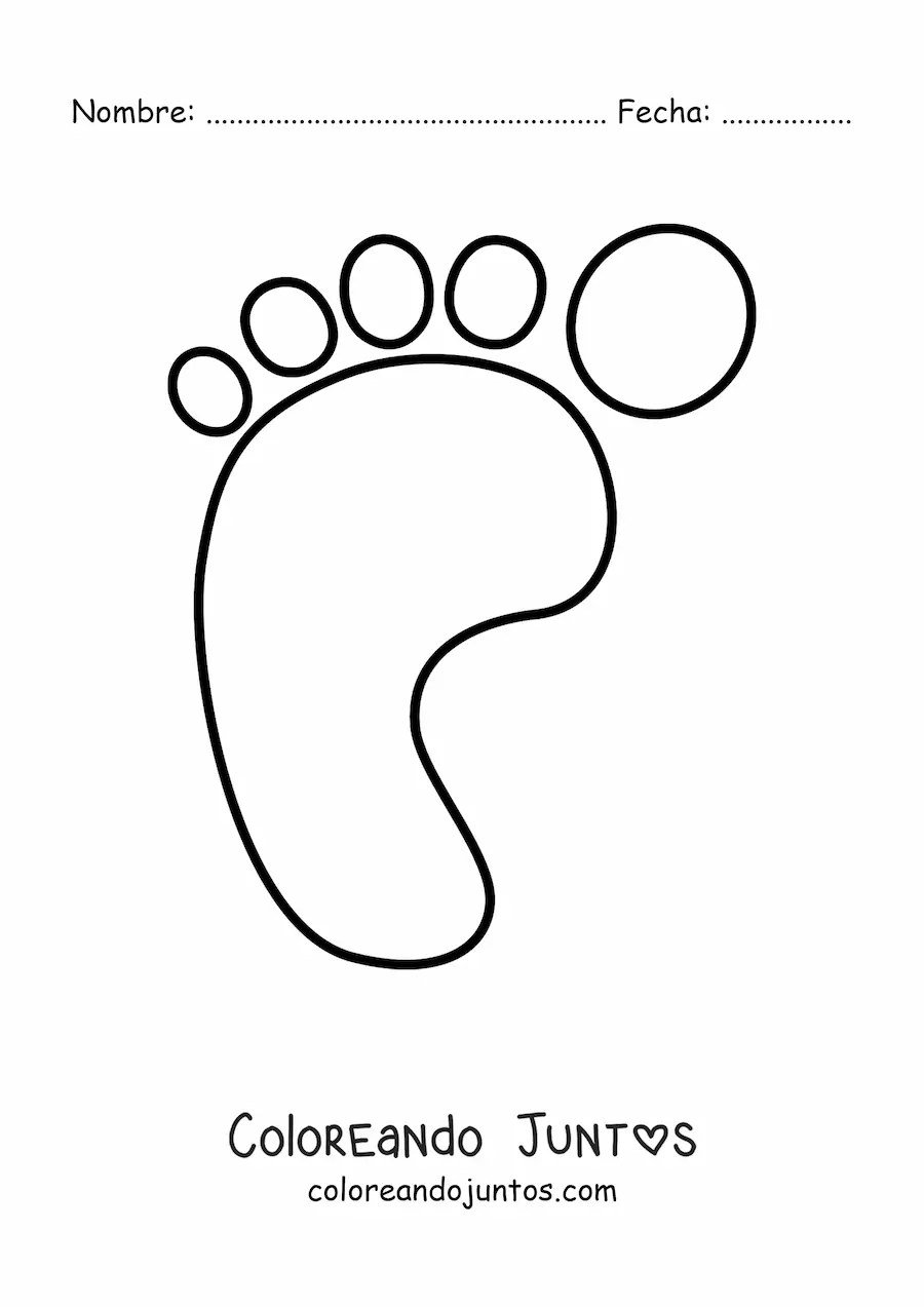 Следы ног маленького ребенка