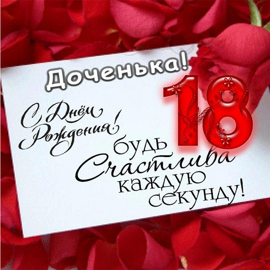 С днём рождения 18 лет
