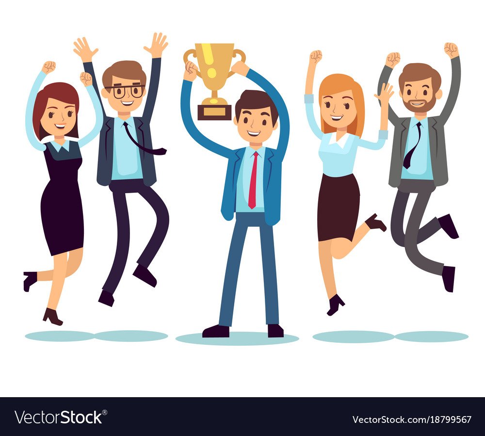 Команда успешных лидеров иллюстрация