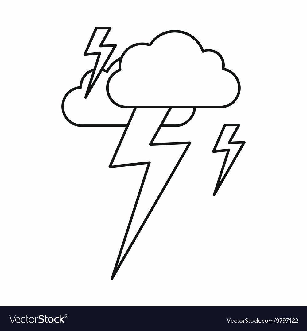 Раскраска Гром и молния