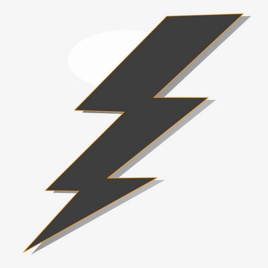 Молния трафарет