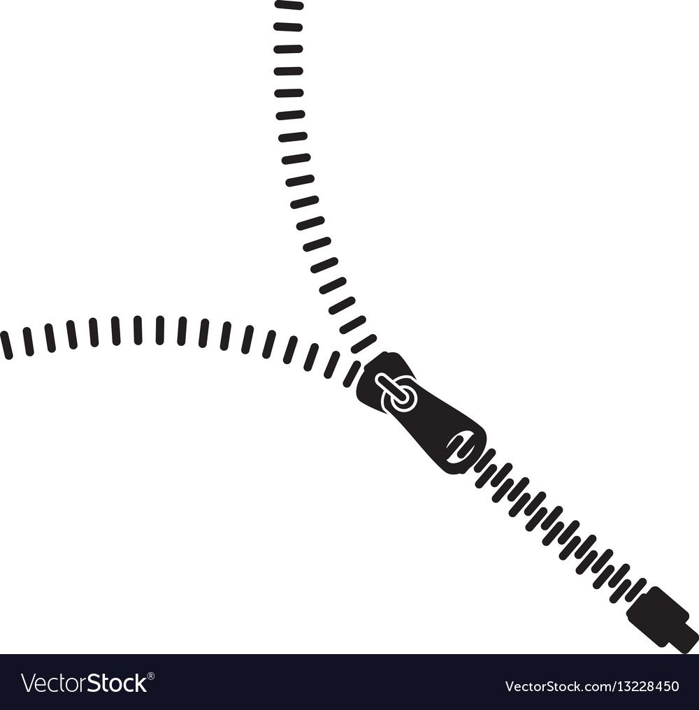 Застежка молния рисунок чб