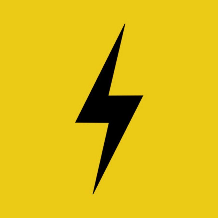 Логотип желтая молния
