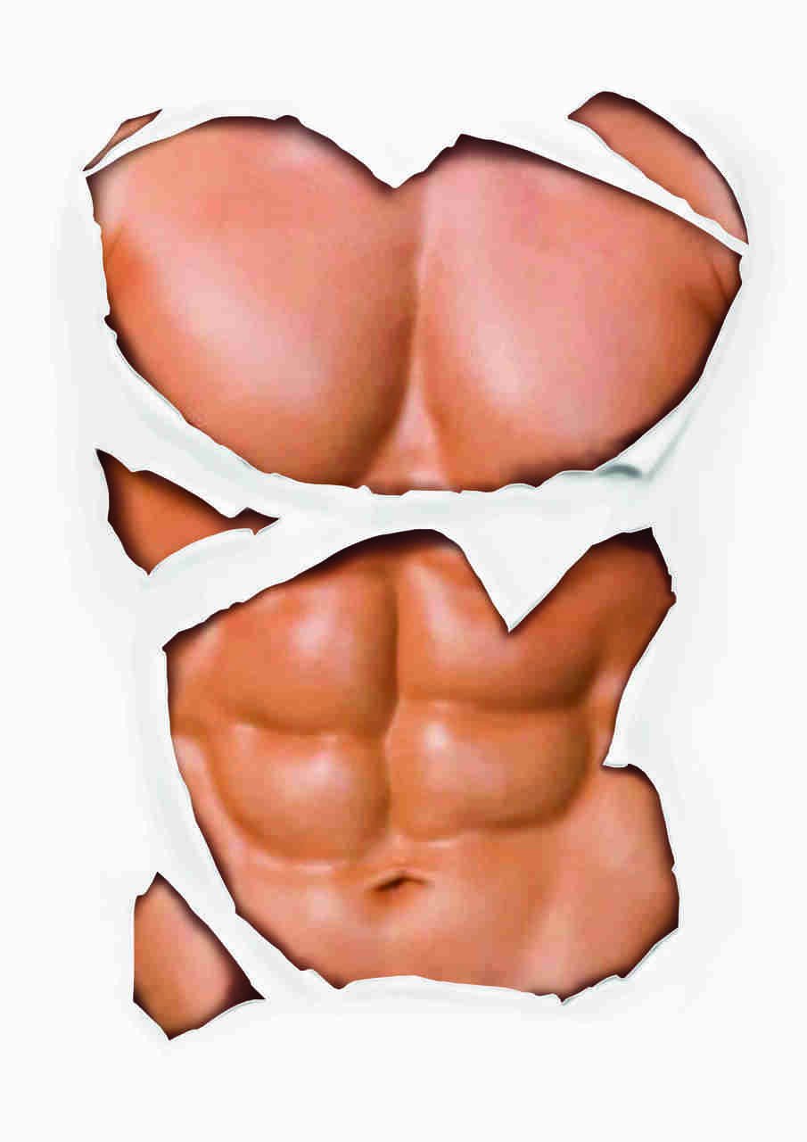 Кубики на животе прикол