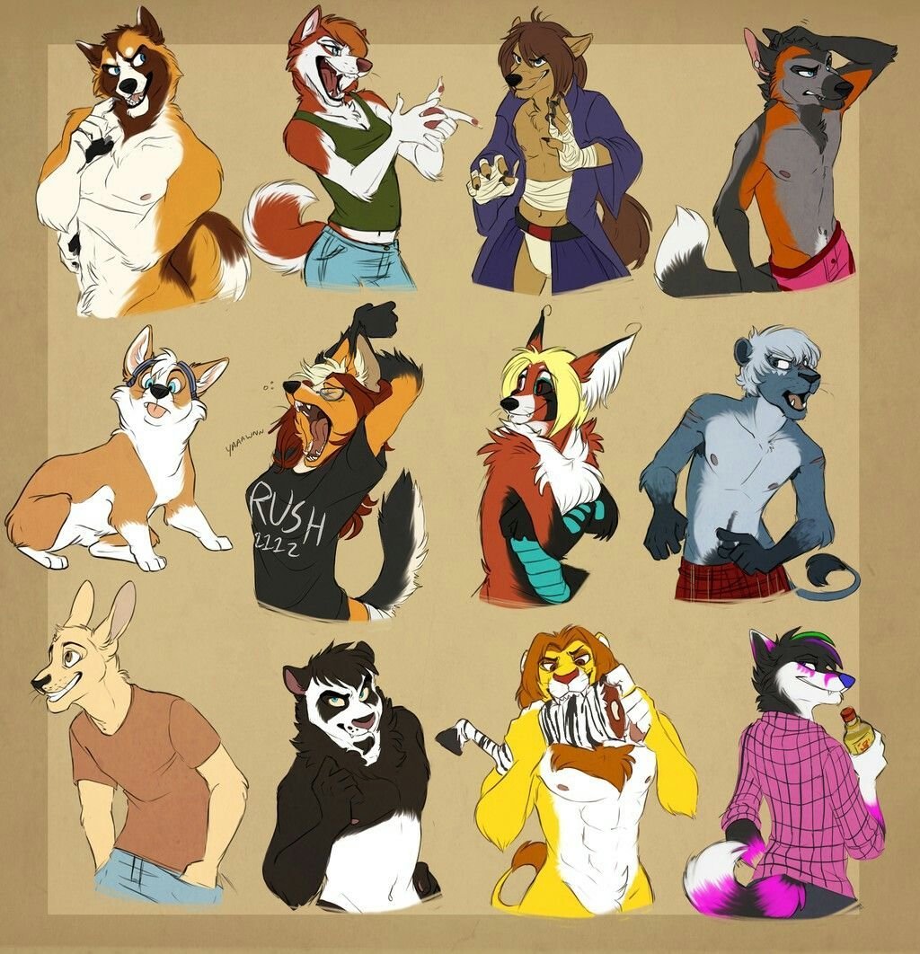 Стили рисования мультяшных фурри