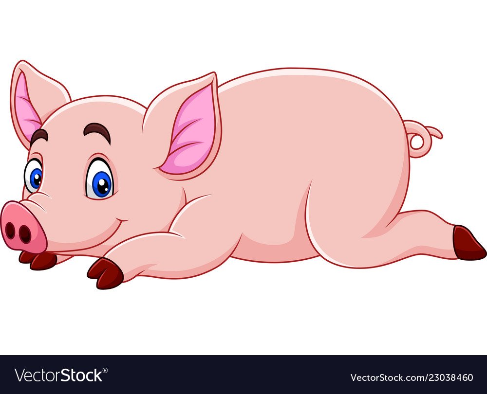 Картина вектор свинья