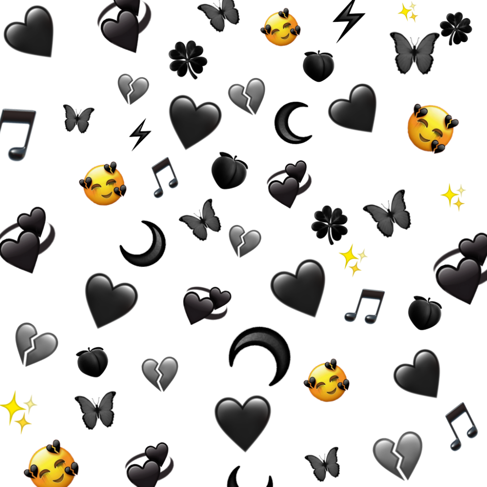 Сердечко черное